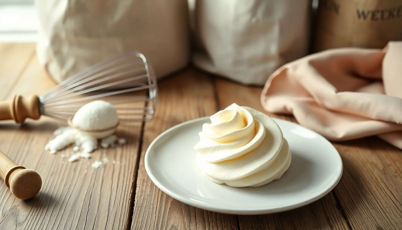 Maak een hemelse mousseline dessert met een romige textuur en zachte tinten.