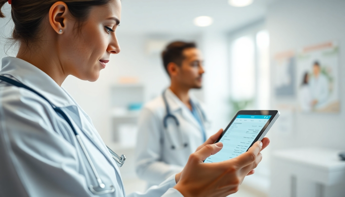 Engaging with eprescription apps for ios in a modern clinic setting for better patient care.